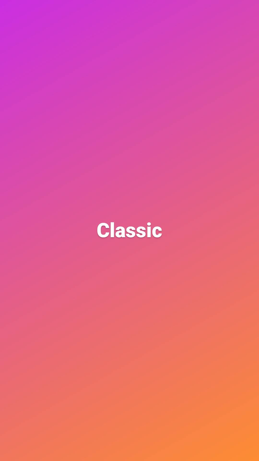 Classic?  Instagram